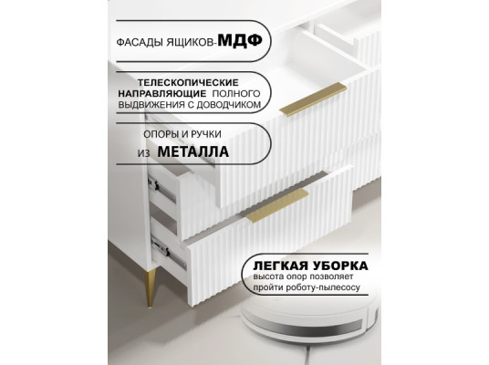 Комод Афина АФ-01 белый Компасс