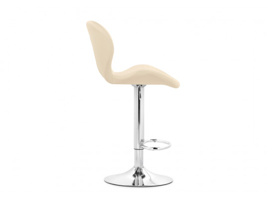 Барный стул Trio beige \ chrome