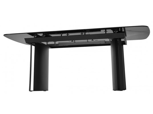 Стол RASMUS 160 TL-45 Белый мрамор, испанская керамика / черный каркас, ®DISAUR