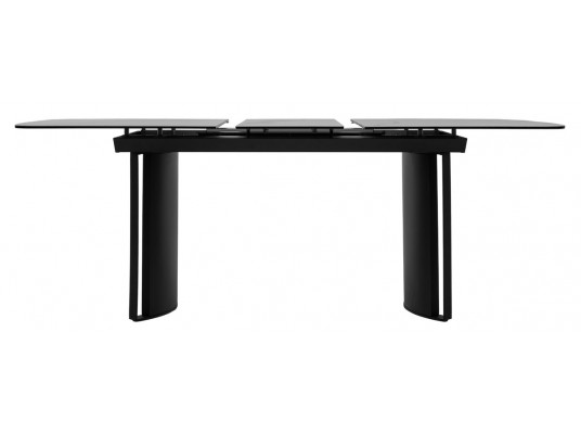 Стол RASMUS 160 TL-45 Белый мрамор, испанская керамика / черный каркас, ®DISAUR