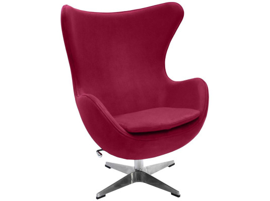 Кресло EGG STYLE CHAIR винный, искусственная замша