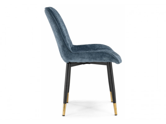 Стул на металлокаркасе Seda 1 blue \ black \ gold