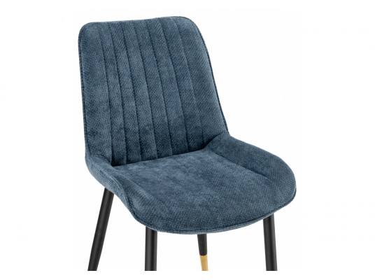 Стул на металлокаркасе Seda 1 blue \ black \ gold