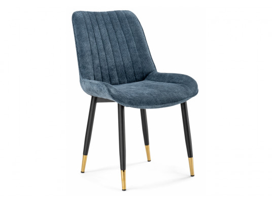 Стул на металлокаркасе Seda 1 blue \ black \ gold