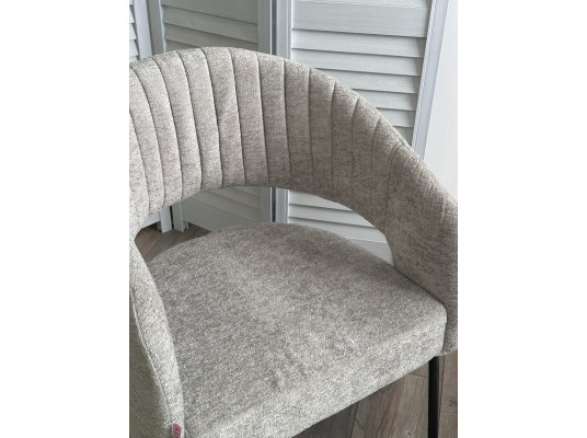 Стул SNUG 3018-03 светло-серый, шенилл / черный каркас, ®DISAUR