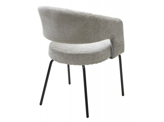 Стул SNUG 3018-03 светло-серый, шенилл / черный каркас, ®DISAUR