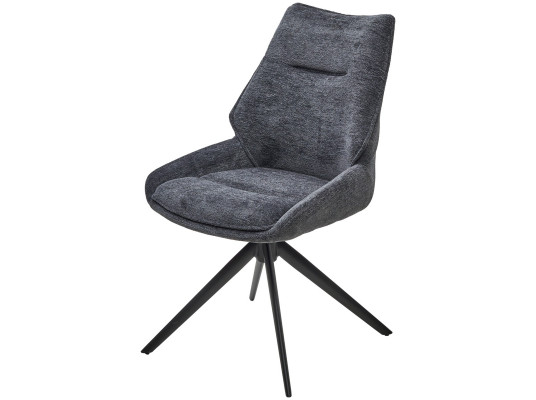 Стул OLAF 360 град. поворот. RAVEN18 Серый, ткань / Черный, ®DISAUR