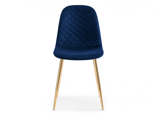 Стул на металлокаркасе Dabl dark blue \ gold