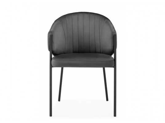 Стул на металлокаркасе Kortni dark grey \ black