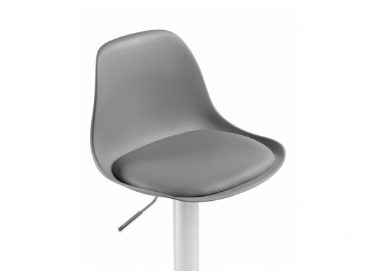 Барный стул Soft gray \ chrome