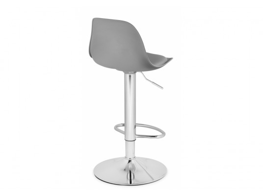 Барный стул Soft gray \ chrome