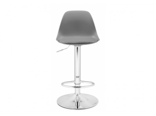 Барный стул Soft gray \ chrome