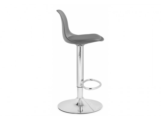 Барный стул Soft gray \ chrome