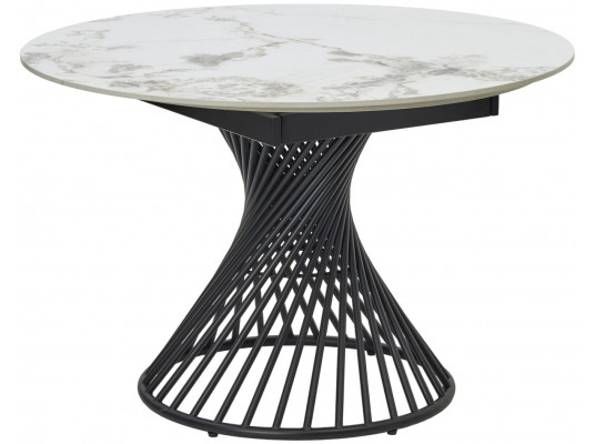 Стол BUENO 120 GLOSS GOLDEN JADE SOLID CERAMIC / BLACK, ®DISAUR