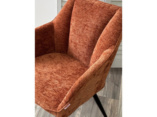 Стул REFLET 3018-09 терракотовый, шенилл / черный каркас, ®DISAUR