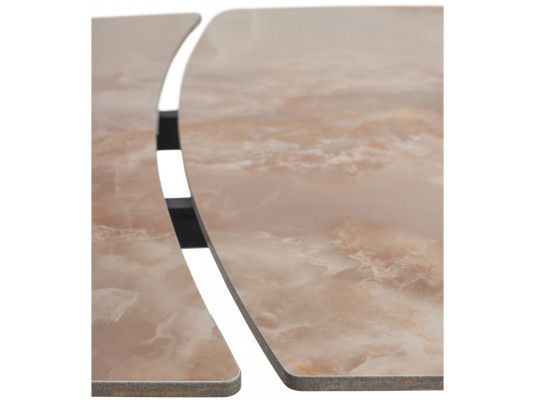 Стол BALDE 120 GLOSS AMBER JADE SOLID CERAMIC / BLACK, ®DISAUR