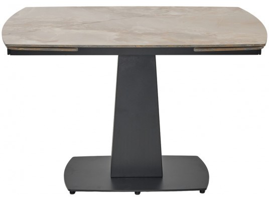Стол BALDE 120 GLOSS AMBER JADE SOLID CERAMIC / BLACK, ®DISAUR