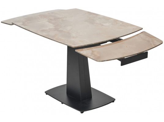Стол BALDE 120 GLOSS AMBER JADE SOLID CERAMIC / BLACK, ®DISAUR