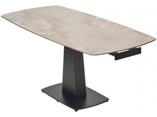 Стол BALDE 120 GLOSS AMBER JADE SOLID CERAMIC / BLACK, ®DISAUR