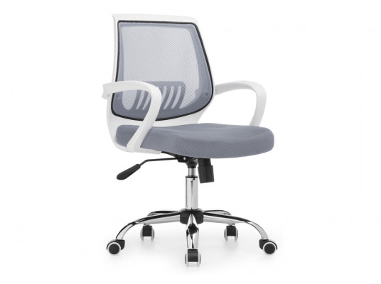 Компьютерное кресло Ergoplus light gray \ white