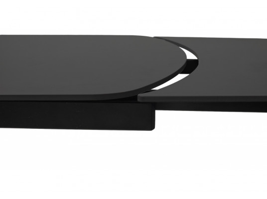 Керамический стол Desio 180 керамика черный мрамор матовый pure black solid ceramic \ черный