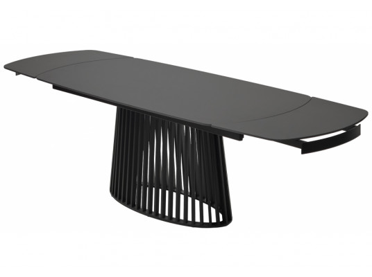 Керамический стол Desio 180 керамика черный мрамор матовый pure black solid ceramic \ черный