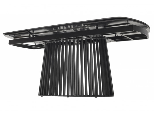 Керамический стол Desio 180 керамика черный мрамор матовый pure black solid ceramic \ черный