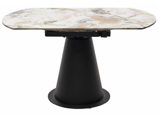 Керамический стол поворотный Teramo 135 gloss grand jade solid ceramic \ бронзовый