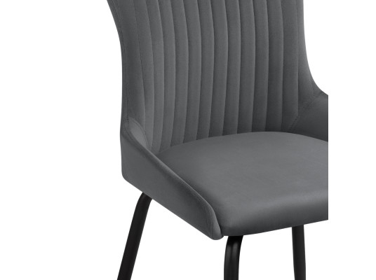 Стул на металлокаркасе Lado gray \ black