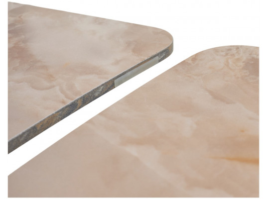 Стол ALATRI 120 GLOSS AMBER JADE SOLID CERAMIC / BLACK, ®DISAUR