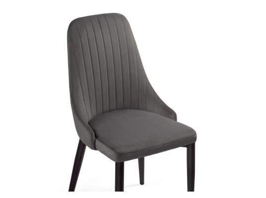 Стул на металлокаркасе Kora dark gray \ black