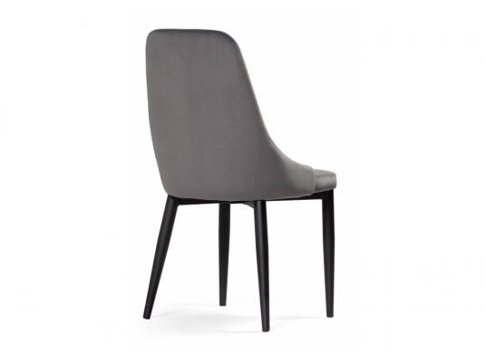 Стул на металлокаркасе Kora dark gray \ black