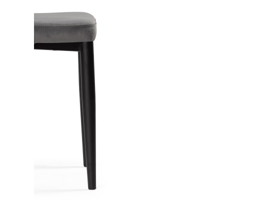 Стул на металлокаркасе Kora dark gray \ black