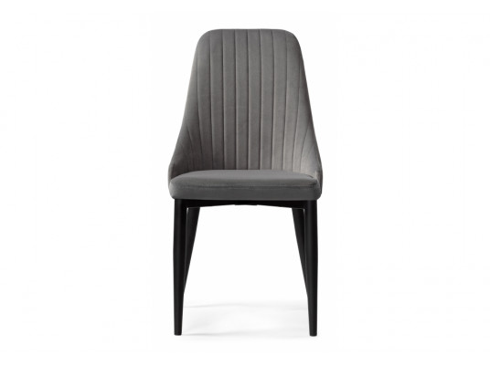 Стул на металлокаркасе Kora dark gray \ black