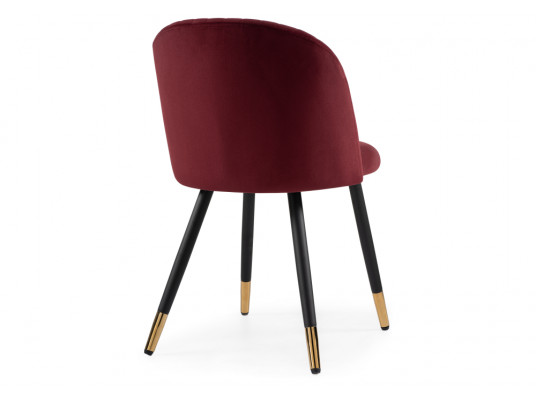 Стул на металлокаркасе Gabi wine red \ black