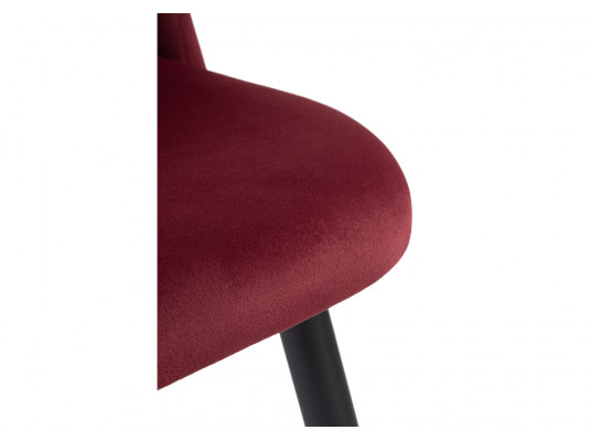 Стул на металлокаркасе Gabi wine red \ black
