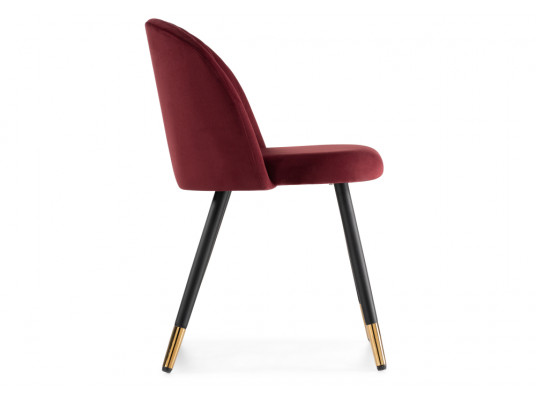 Стул на металлокаркасе Gabi wine red \ black
