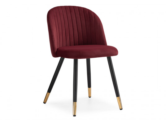 Стул на металлокаркасе Gabi wine red \ black