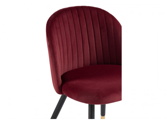 Стул на металлокаркасе Gabi wine red \ black