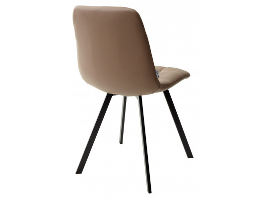 Стул CHILLI SQUARE HK017-31 серо-коричневый, PU / черный каркас М-City