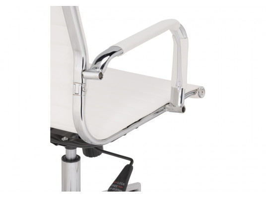 Компьютерное кресло Reus pu white \ chrome