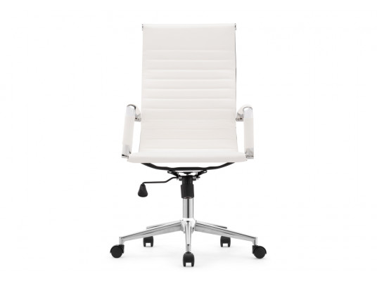 Компьютерное кресло Reus pu white \ chrome