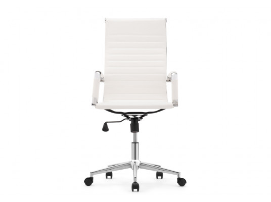 Компьютерное кресло Reus pu white \ chrome