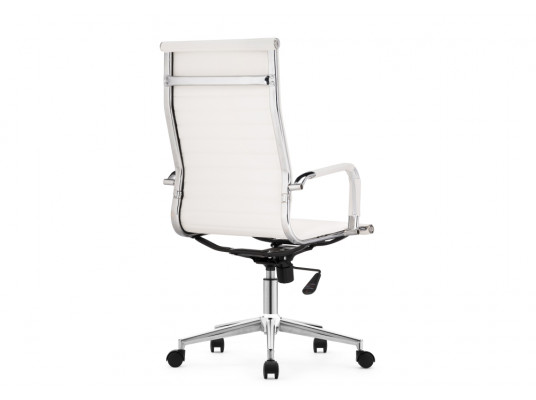 Компьютерное кресло Reus pu white \ chrome