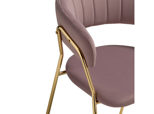 Стул на металлокаркасе Kamelia 1 light purple /gold