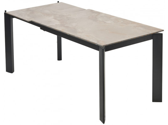 Стол CORNER 120 GLOSS AMBER JADE SOLID CERAMIC / BLACK, ®DISAUR