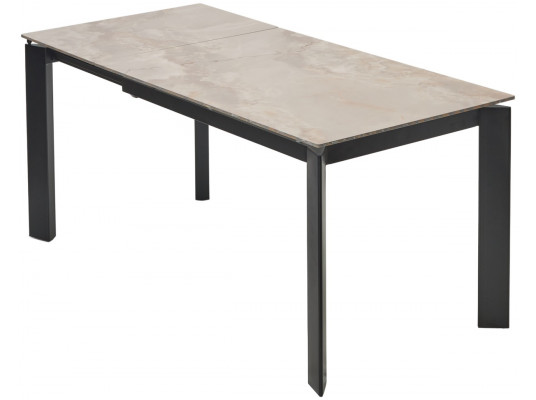 Стол CORNER 120 GLOSS AMBER JADE SOLID CERAMIC / BLACK, ®DISAUR