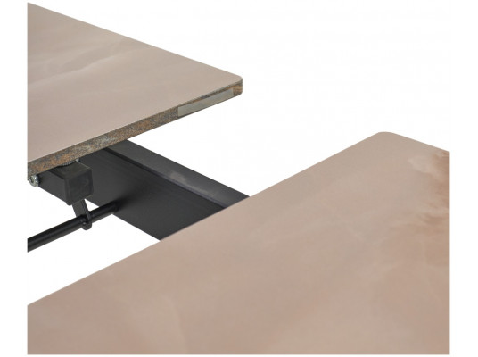 Стол CORNER 120 GLOSS AMBER JADE SOLID CERAMIC / BLACK, ®DISAUR
