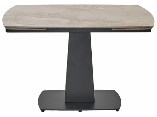 Керамический стол Balde 120 gloss amber jade solid ceramic \ black
