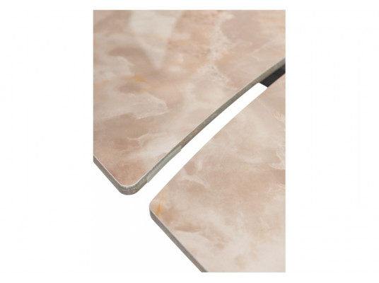 Керамический стол Balde 120 gloss amber jade solid ceramic \ black